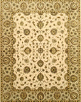Isolated view of Cassandra Oriental Multicolor Hand Knotted Wool & Silk Rug, showcasing its design.