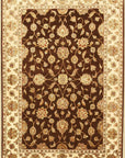 Isolated view of Ella Isla Multicolor Hand Knotted Wool & Silk Rug, showcasing its vibrant, abstract design.