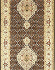 Isolated view of Ophelia Amara Brown Hand Knotted Wool Rug, showcasing its design.