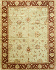 Isolated view of Alluring Artisan Multicolor Hand Knotted Wool Rug, showcasing its vibrant, intricate design.