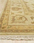 Iris Peshawar Multicolor Hand Knotted Wool Rug, vibrant bursts of color and intricate patterns blend in this wool rug, hand-knotted with classic Peshawar artistry.