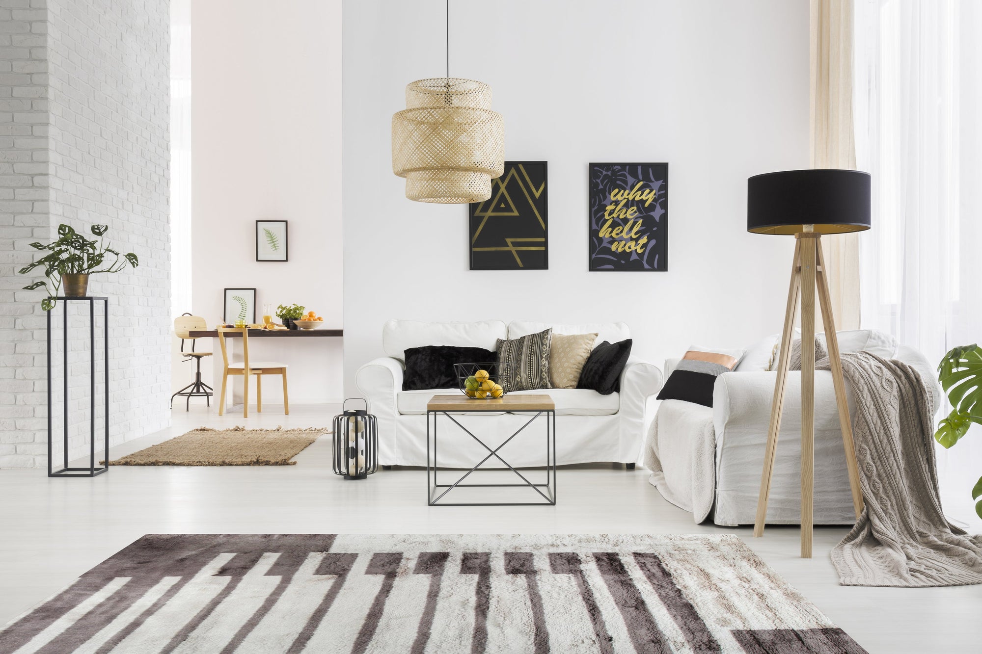 Nadia Mira Brown Hand Knotted Wool Rug, featuring a warm, earthy brown palette and intricately hand-knotted details, displayed in a styled room setting.