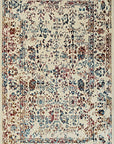 Isolated view of Enchanting Chic Multicolor Machine Made Wool & Viscose Rug, showcasing its design.