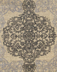 Isolated view of Rustic Stylish Beige Hand Tufted Wool Rug, showcasing its design.