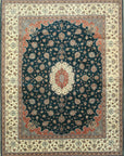 Isolated view of Cozy Oriental Multicolor Hand Knotted Wool Rug, showcasing its vibrant, intricate design.