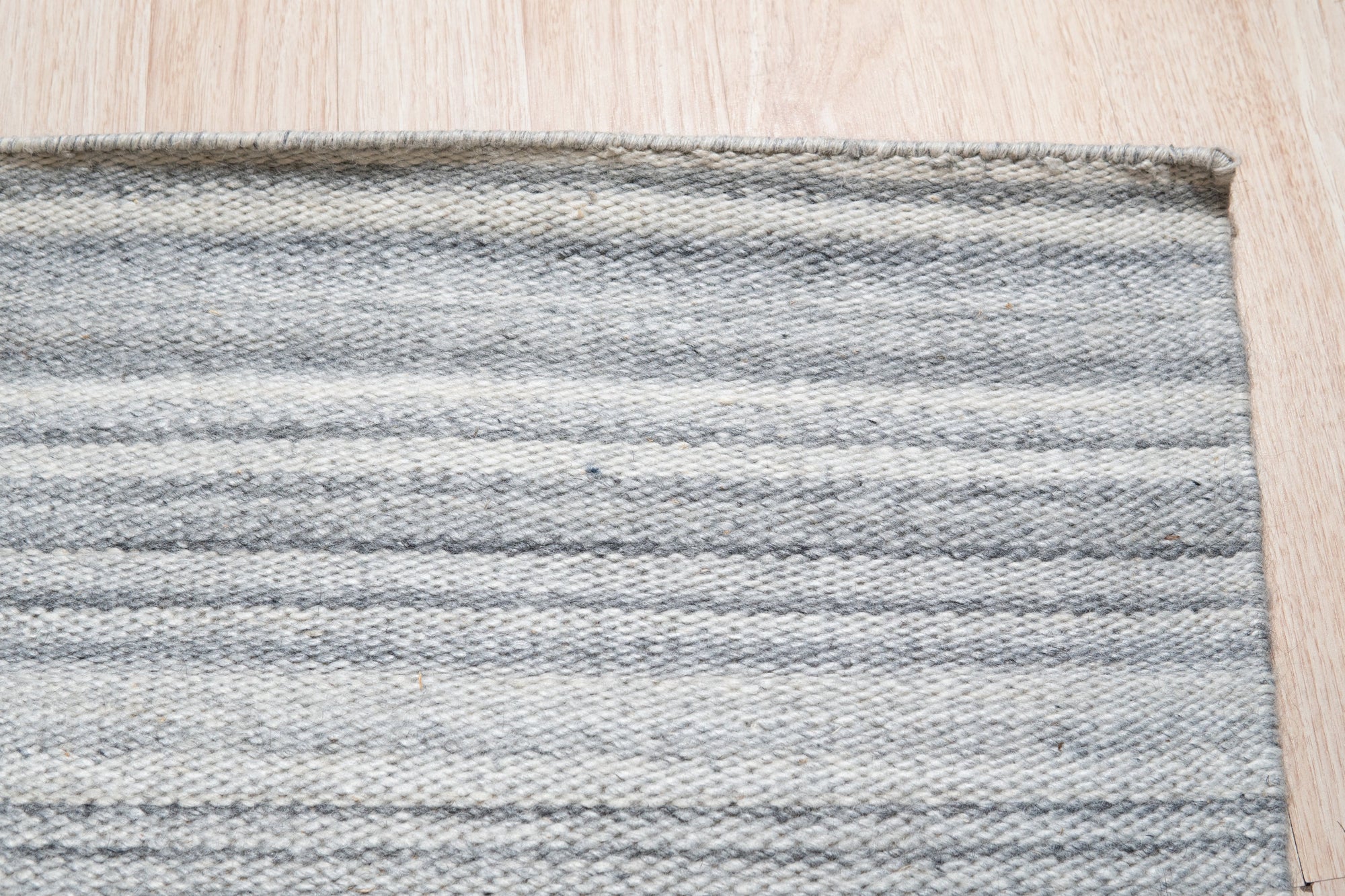 Classic Reversible Delicate Brown Flatweave Wool & Viscose Rug, soft brown tones blending in a naturally lit interior, showcasing its flatweave construction and subtle texture.