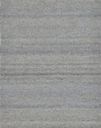 Isolated view of Clara Unique Gray Flatweave Wool & Viscose Rug, showcasing its subtle, textured gray design.