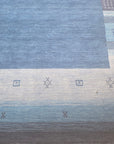 Handloomed Blue Gabbeh Tribal Wool Area Rug - view 14