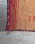 Handloomed Red Gabbeh Tribal Wool Area Rug - view 8