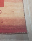 Handloomed Red Gabbeh Tribal Wool Area Rug - view 9