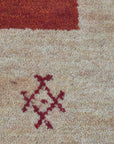 Handloomed Red Gabbeh Tribal Wool Area Rug - view 18