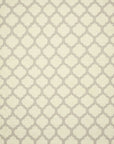 Isolated view of Maya Moroccan Ivory Flatweave Wool Rug, showcasing its intricate geometric design and texture.