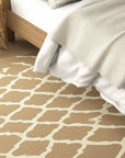 Iris Moroccan Brown Flatweave Wool Rug