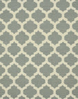 Isolated view of Selene Elena Gray Flatweave Wool Rug, showcasing its design.