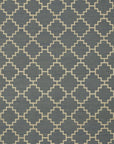 Isolated view of Alluring Bianca Blue Flatweave Wool Rug, showcasing its design.