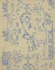 Isolated view of Stylish Graceful Blue Flatweave Wool Rug, showcasing its design.