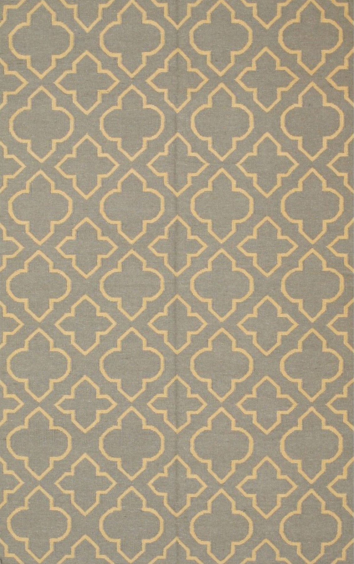 Isolated view of Luna Nadia Blue Flatweave Wool Rug, showcasing its design.