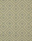 Isolated view of Quinn Kilim Beige Flatweave Wool Rug, showcasing its geometric diamond pattern in warm beige and cream tones.