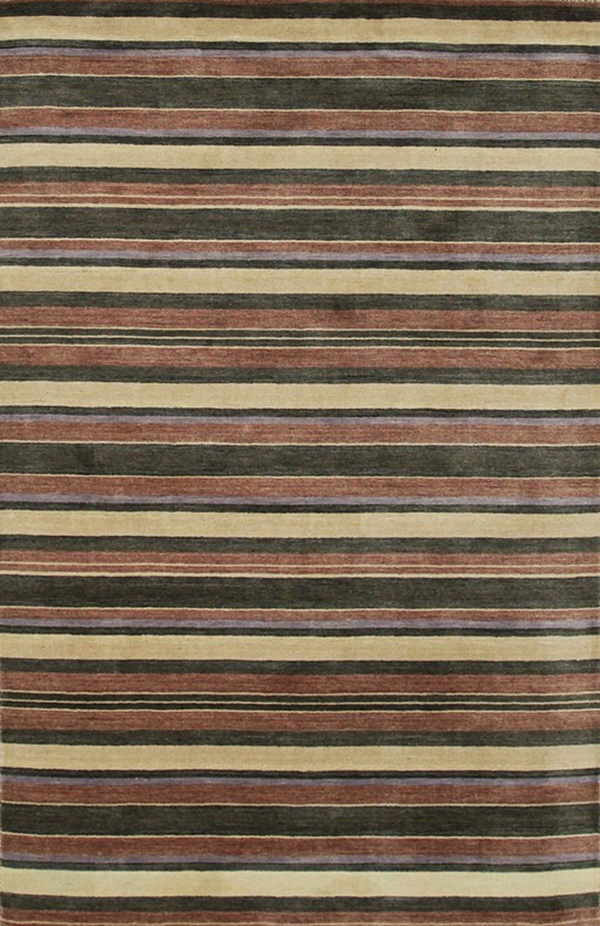 Isolated view of Enchanting Xena Multicolor Handmade Wool Rug, showcasing its vibrant and intricate design.