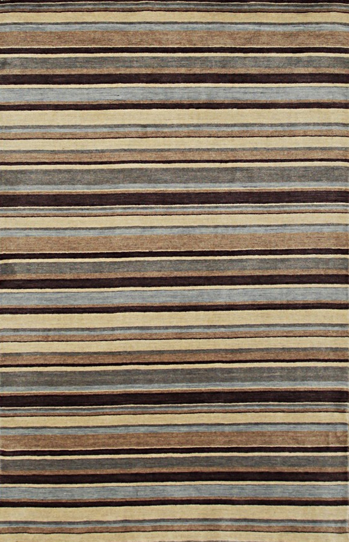 Isolated view of Trendy Classic Multicolor Handmade Wool Rug, showcasing its vibrant, classic design.