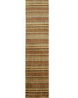 Isolated view of Ella Rustic Orange Handmade Wool Rug, showcasing its rustic, textured weave and warm color palette.
