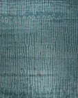 Isolated view of Beautiful Celia Green Hand Knotted Wool Rug, showcasing its intricate, symmetrical design.