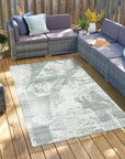 Versatile Freya Gray Handmade Wool Rug, a soft gray wool rug with a subtle geometric pattern, positioned as the fourth option in a product series.