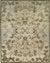 Isolated view of Elena Ophelia Ivory Hand Knotted Afghan Wool Rug, showcasing its intricate, geometric design.