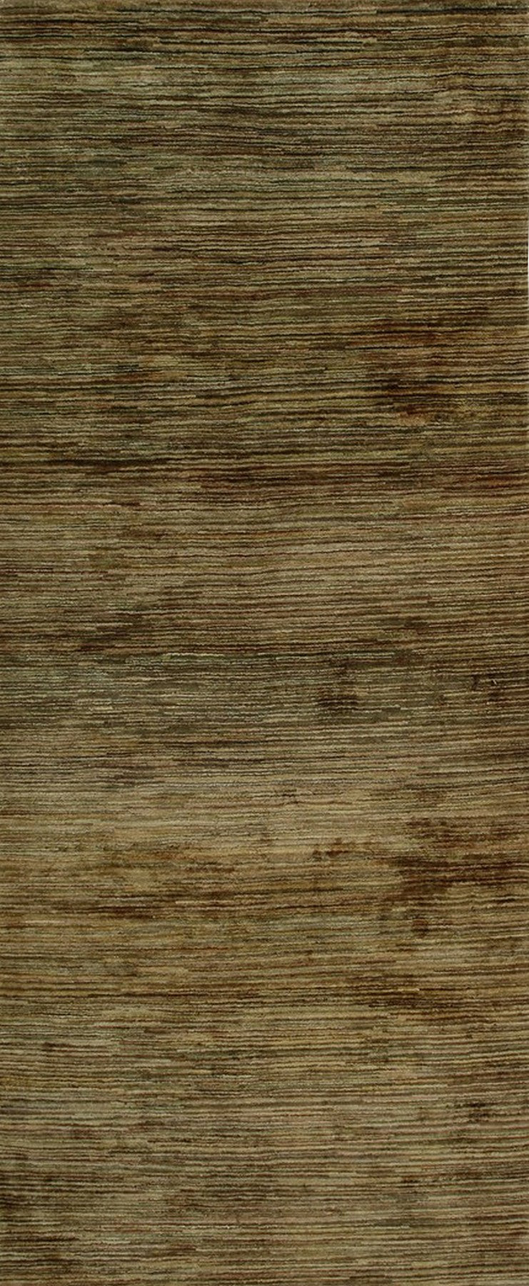 Isolated view of Trara Bianca Gold Hand Knotted Afghan Wool Rug, showcasing its intricate geometric design and subtle gold accents.