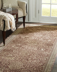 Sloane Lydia Beige Hand Knotted Afghan Wool Rug