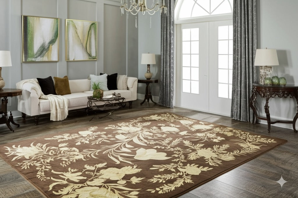 Luxurious Elena Blue Hand Knotted Afghan Wool Rug