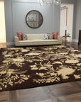 Luxurious Elena Blue Hand Knotted Afghan Wool Rug