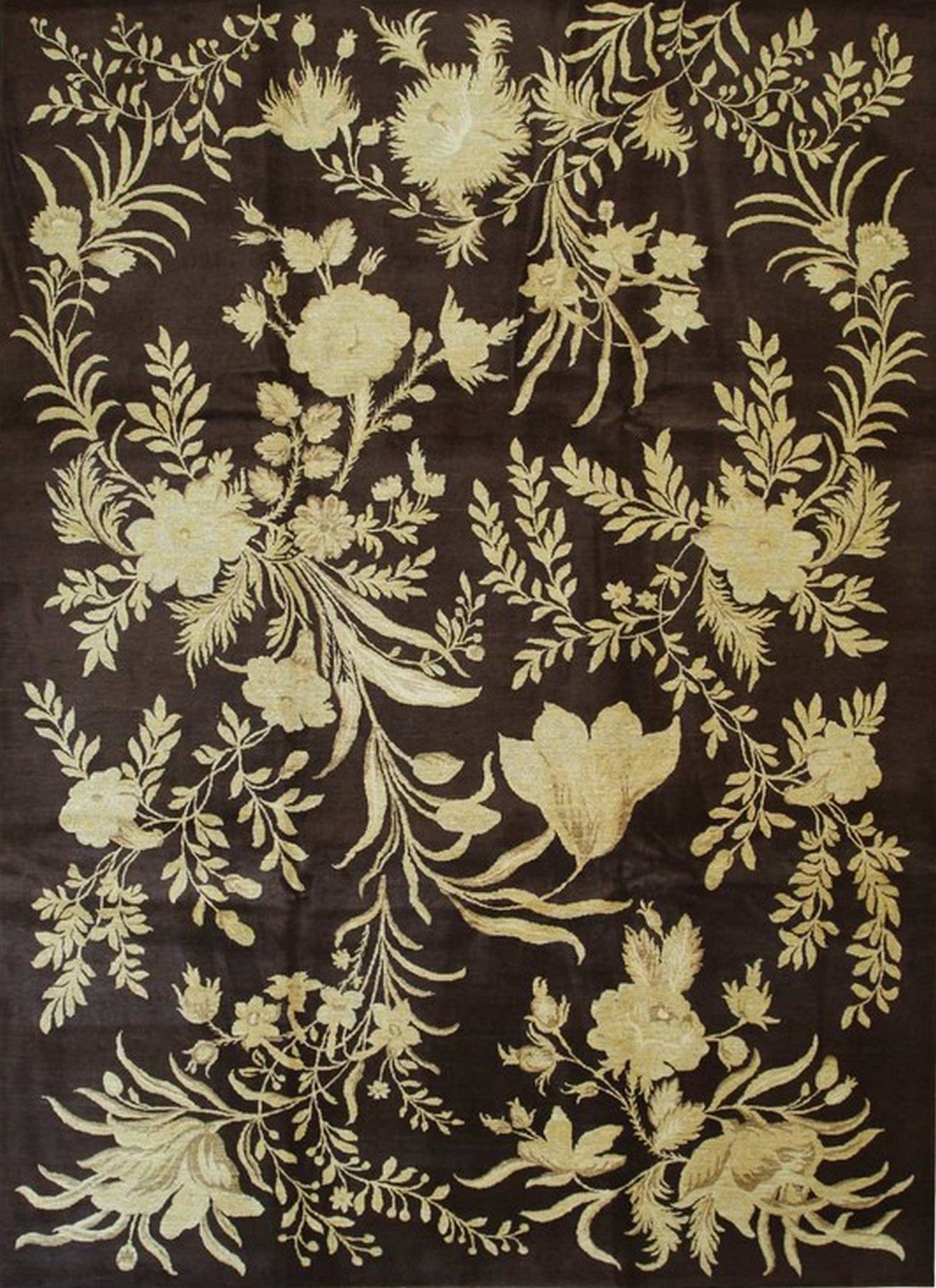 Isolated view of Luxurious Elena Blue Hand Knotted Afghan Wool Rug, showcasing its intricate, geometric design in varying shades of blue and cream.