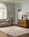 Sarrah Oushak Beige Mohair Hand Knotted Rug