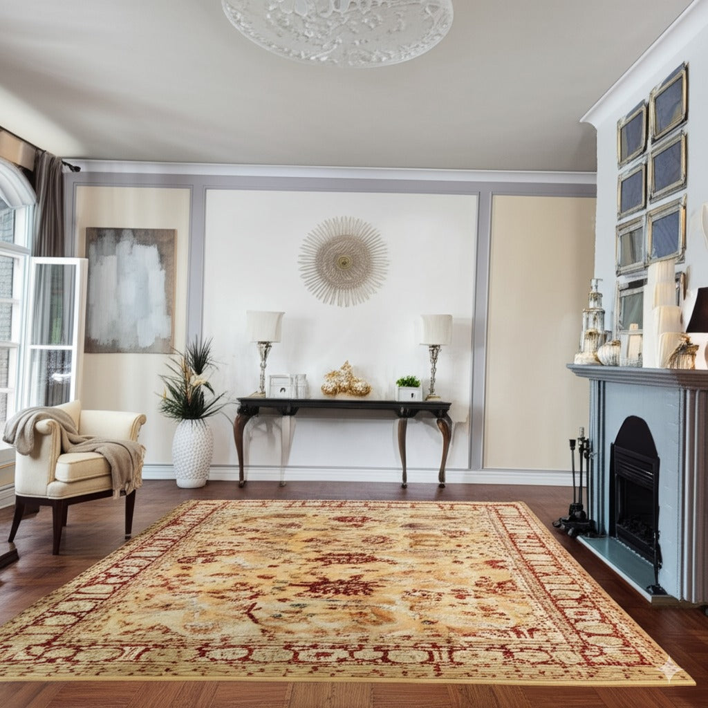 Mohair Oushak Beige Hand Knotted Rug