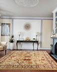Mohair Oushak Beige Hand Knotted Rug