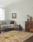 Mohair Oushak Beige Hand Knotted Rug