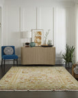 Elena Mohair Oushak Beige Hand Knotted Rug