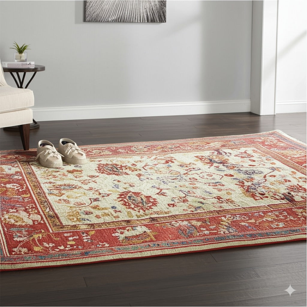 Selene Modair Oushak Red Hand Knotted Rug