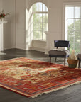 Selene Modair Oushak Red Hand Knotted Rug