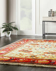 Selene Modair Oushak Red Hand Knotted Rug