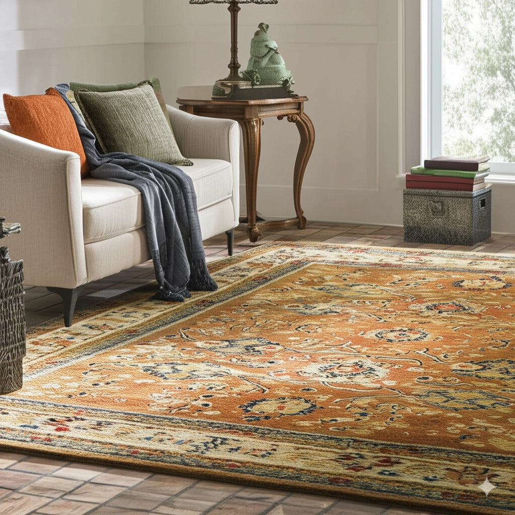 Maya Mohair Oushak Brown Hand Knotted Rug