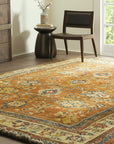 Maya Mohair Oushak Brown Hand Knotted Rug