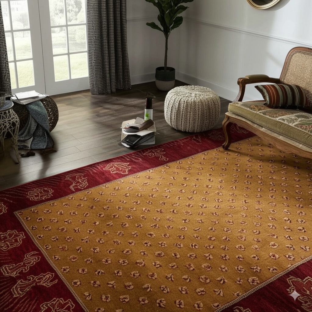 Artisan Quinn Yellow Hand Knotted Wool Rug