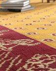 Artisan Quinn Yellow Hand Knotted Wool Rug