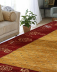 Artisan Quinn Yellow Hand Knotted Wool Rug