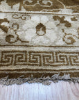 Handmade Wool Beige Transitional All Over Ningxia Rug, Made in India - additional view