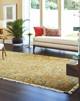 Warm Bianca Gold Hand Knotted Wool Rug