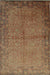 Isolated view of Lydia Jasmine Red Hand Knotted Wool Rug, showcasing its intricate floral and geometric design in vibrant reds, creams, and subtle blues.