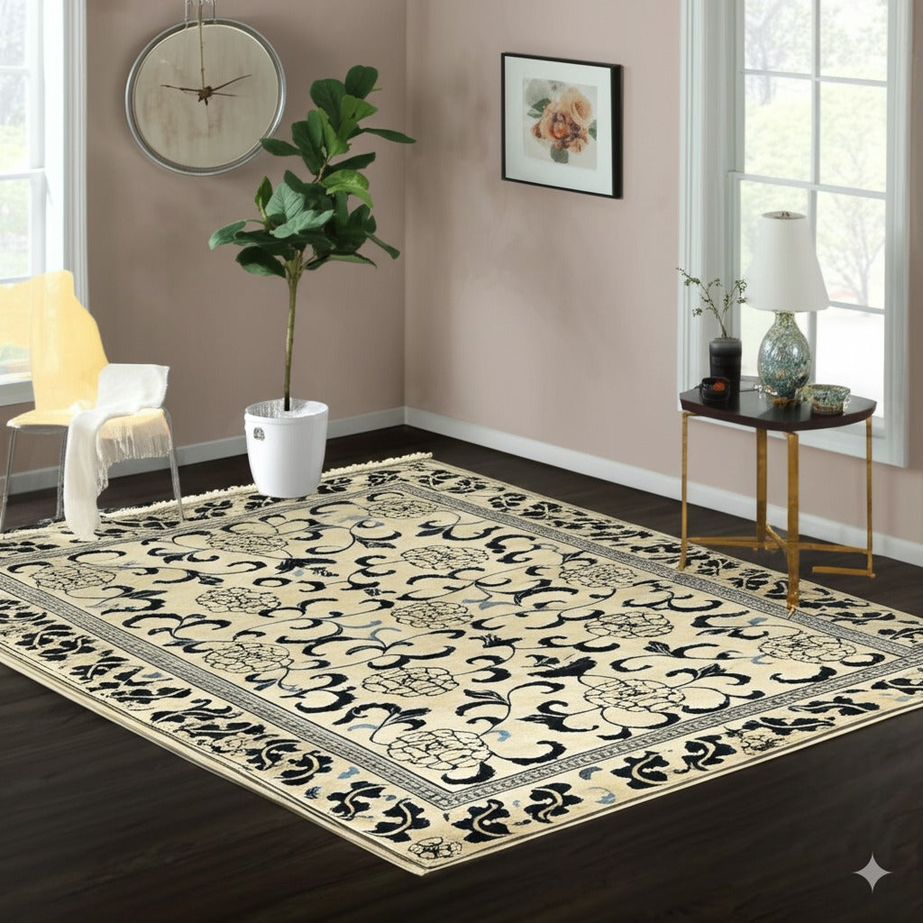 Willow Lydia Gold Hand Knotted Wool Rug